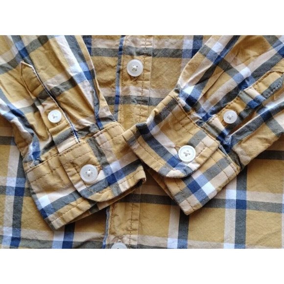 Oshkosh Top Boys 2T Plaid Button Up Long Sleeve Pocket Fall Harvest - Picture 13 of 13